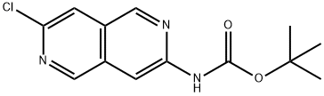 Carbamic acid, N-(7-chloro-2,6-naphthyridin-3-yl)-, 1,1-dimethylethyl ester Struktur