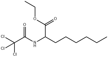 Octanoic acid, 2-[(2,2,2-trichloroacetyl)amino]-, ethyl ester Struktur