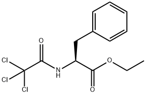 Phenylalanine, N-(trichloroacetyl)-, ethyl ester (9CI) Struktur