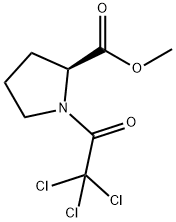 Proline, 1-(trichloroacetyl)-, methyl ester (9CI) Struktur