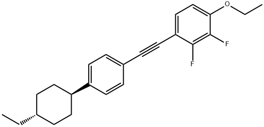 Benzene, 1-ethoxy-4-[2-[4-(trans-4-ethylcyclohexyl)phenyl]ethynyl]-2,3-difluoro- 結(jié)構(gòu)式