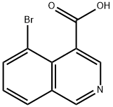 4-Isoquinolinecarboxylic acid, 5-bromo- Struktur