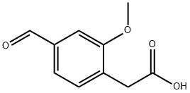 4-Formyl-2-methoxyphenylacetic acid Struktur