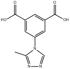 1,3-BENZENEDICARBOXYLIC ACID, 5-(3-METHYL-4H-1,2,4-TRIAZOL-4-YL)- 結(jié)構(gòu)式