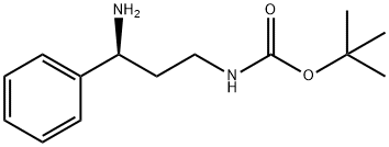 Carbamic acid, N-[(3S)-3-amino-3-phenylpropyl]-, 1,1-dimethylethyl ester Struktur