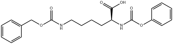 N-α-Phenoxycarbonyl-N-ε-carbobenzoxy-L-lysine Struktur