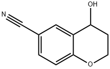 2H-1-Benzopyran-6-carbonitrile, 3,4-dihydro-4-hydroxy- Struktur