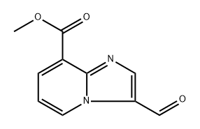 methyl 3-formylimidazo[1,2-a]pyridine-8-carboxylate Struktur