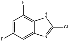 1H-Benzimidazole, 2-chloro-5,7-difluoro- Struktur