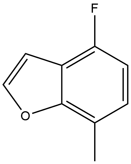 4-Fluoro-7-methylbenzofuran Struktur