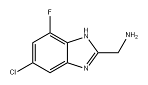 1H-Benzimidazole-2-methanamine, 5-chloro-7-fluoro- Struktur