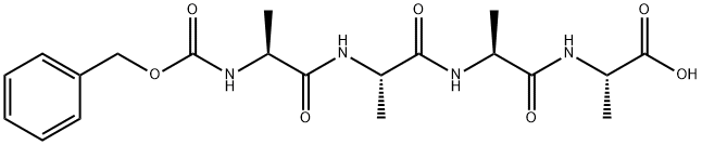 L-Alanine, N-[(phenylmethoxy)carbonyl]-L-alanyl-L-alanyl-L-alanyl- (9CI) Struktur