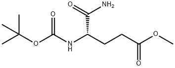 Pentanoic acid, 5-amino-4-[[(1,1-dimethylethoxy)carbonyl]amino]-5-oxo-, methyl ester, (4S)- Struktur