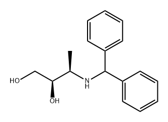 1,2-Butanediol, 3-[(diphenylmethyl)amino]-, (2R,3R)- Struktur