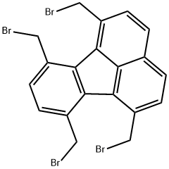 Fluoranthene, 1,6,7,10-tetrakis(bromomethyl)- Struktur