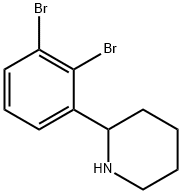 2-(2,3-dibromophenyl)piperidine Struktur