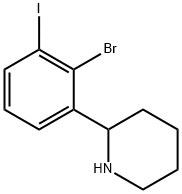 2-(2-bromo-3-iodophenyl)piperidine Struktur