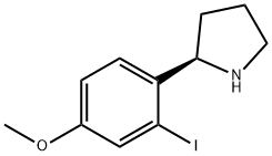 2-(2-iodo-4-methoxyphenyl)pyrrolidine Struktur