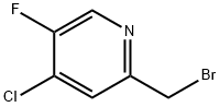 Pyridine, 2-(bromomethyl)-4-chloro-5-fluoro- Struktur