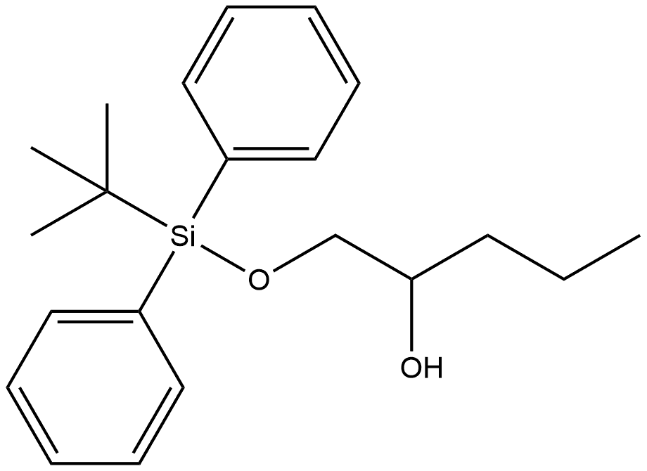 1-(tert-butyldiphenylsiloxy)-2-pentanol Struktur