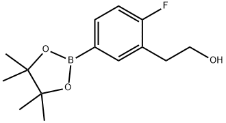 Benzeneethanol, 2-fluoro-5-(4,4,5,5-tetramethyl-1,3,2-dioxaborolan-2-yl)- Struktur