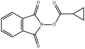 Cyclopropanecarboxylic acid, 1,3-dihydro-1,3-dioxo-2H-isoindol-2-yl ester Struktur