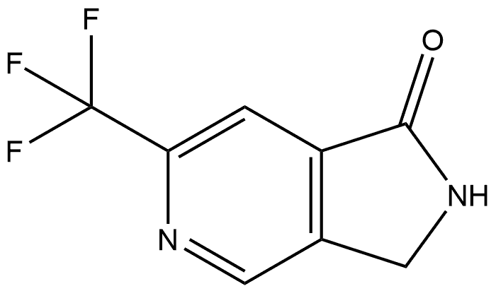 6-Trifluoromethyl-2,3-dihydro-pyrrolo[3,4-c]pyridin-1-one Struktur