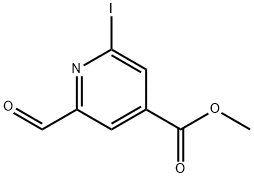 METHYL 2-FORMYL-6-IODOISONICOTINATE Struktur