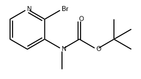 Carbamic acid, N-(2-bromo-3-pyridinyl)-N-methyl-, 1,1-dimethylethyl ester Struktur