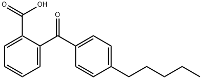 Benzoic acid, 2-(4-pentylbenzoyl)- Struktur