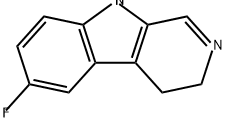 3H-Pyrido[3,4-b]indole, 6-fluoro-4,9-dihydro- Struktur