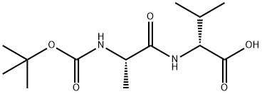 D-Valine, N-[(1,1-dimethylethoxy)carbonyl]-L-alanyl- Struktur