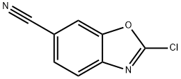 6-Benzoxazolecarbonitrile, 2-chloro- Struktur