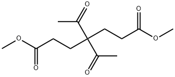 Heptanedioic acid, 4,4-diacetyl-, 1,7-dimethyl ester Struktur