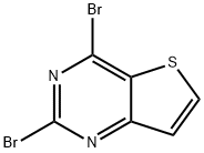 Thieno[3,2-d]pyrimidine, 2,4-dibromo- Struktur