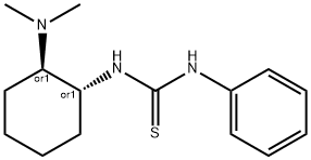 Thiourea, N-[(1R,2R)-2-(dimethylamino)cyclohexyl]-N'-phenyl-, rel- Struktur