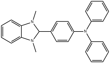 Benzenamine, 4-(2,3-dihydro-1,3-dimethyl-1H-benzimidazol-2-yl)-N,N-diphenyl- Struktur