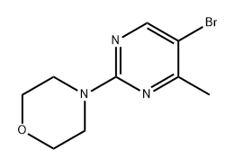 Morpholine, 4-(5-bromo-4-methyl-2-pyrimidinyl)- Struktur