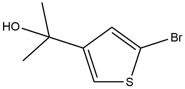 3-Thiophenemethanol, 5-bromo-α,α-dimethyl- Struktur