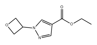 1H-Pyrazole-4-carboxylic acid, 1-(3-oxetanyl)-, ethyl ester Struktur