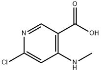 6-Chloro-4-methylamino-nicotinic acid Struktur