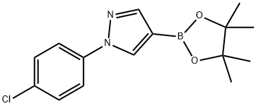 1H-Pyrazole, 1-(4-chlorophenyl)-4-(4,4,5,5-tetramethyl-1,3,2-dioxaborolan-2-yl)- Struktur