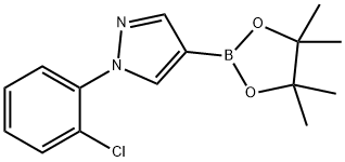 1H-Pyrazole, 1-(2-chlorophenyl)-4-(4,4,5,5-tetramethyl-1,3,2-dioxaborolan-2-yl)- Struktur