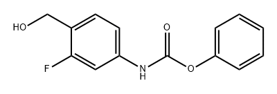 Carbamic acid, N-[3-fluoro-4-(hydroxymethyl)phenyl]-, phenyl ester Struktur