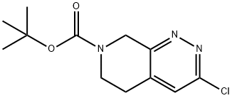 Pyrido[3,4-c]pyridazine-7(6H)-carboxylic acid, 3-chloro-5,8-dihydro-, 1,1-dimethylethyl ester Struktur