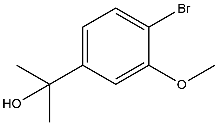 Benzenemethanol, 4-bromo-3-methoxy-α,α-dimethyl- Struktur