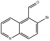 5-Quinolinecarboxaldehyde, 6-bromo- Struktur