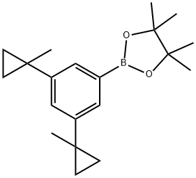 1,3,2-Dioxaborolane, 2-[3,5-bis(1-methylcyclopropyl)phenyl]-4,4,5,5-tetramethyl- Struktur