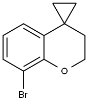 Spiro[4H-1-benzopyran-4,1'-cyclopropane], 8-bromo-2,3-dihydro- Struktur