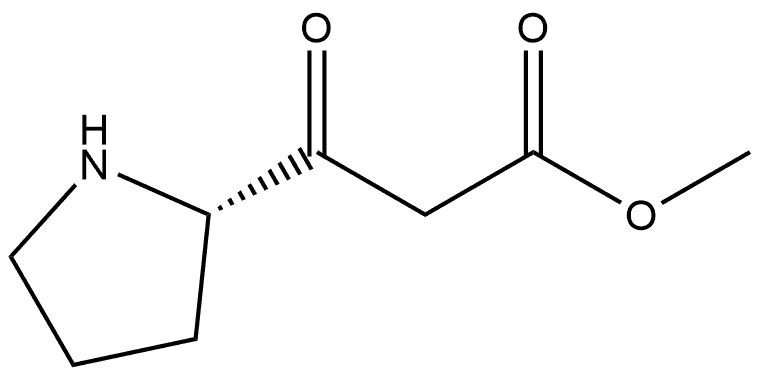 methyl (S)-3-Oxo-3-(2-pyrrolidinyl)propanoate Struktur